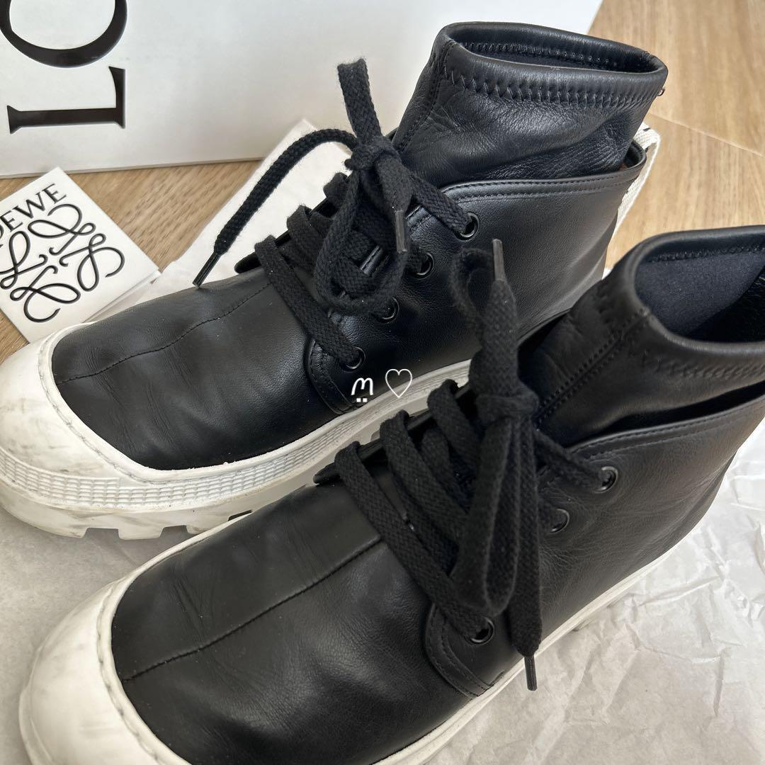 冬バーゲン☆】 LOEWE ロエベ アナグラム スニーカー ブラック 37