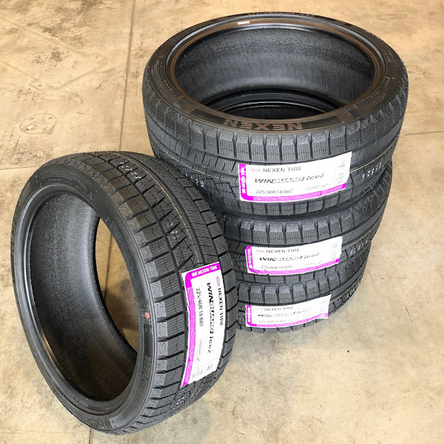 (AV001.7) 送料無料[4本セット] NEXEN WINGUARD ice 2　225/40R18 88T 2022年製造 室内保管 スタッドレス IS カローラ 225/40/18._画像1