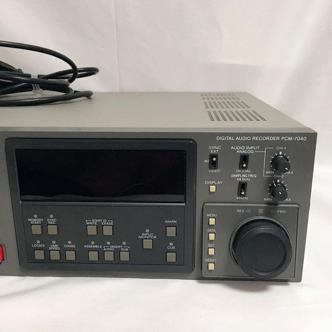 SONY ソニー 業務用DATレコーダー PCM-7040 | parasitological