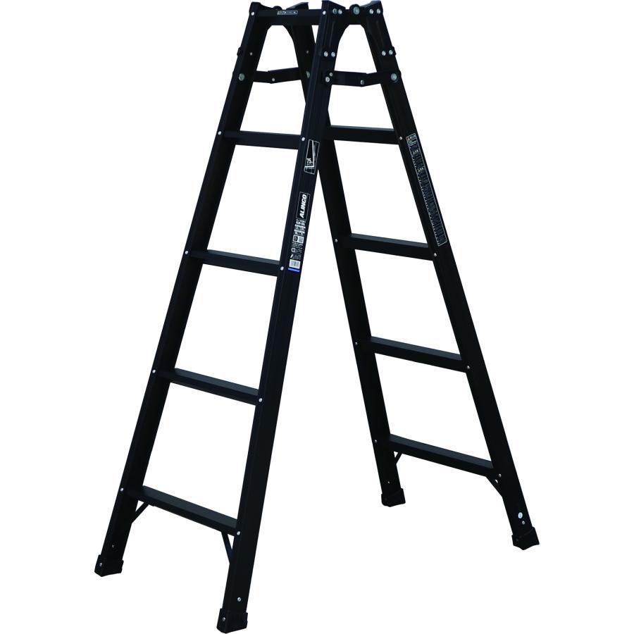ALINCO はしご兼用脚立 5尺 KUR-150 ブラック 黒 天板高さ:1.41 使用質量:100kg アルインコ