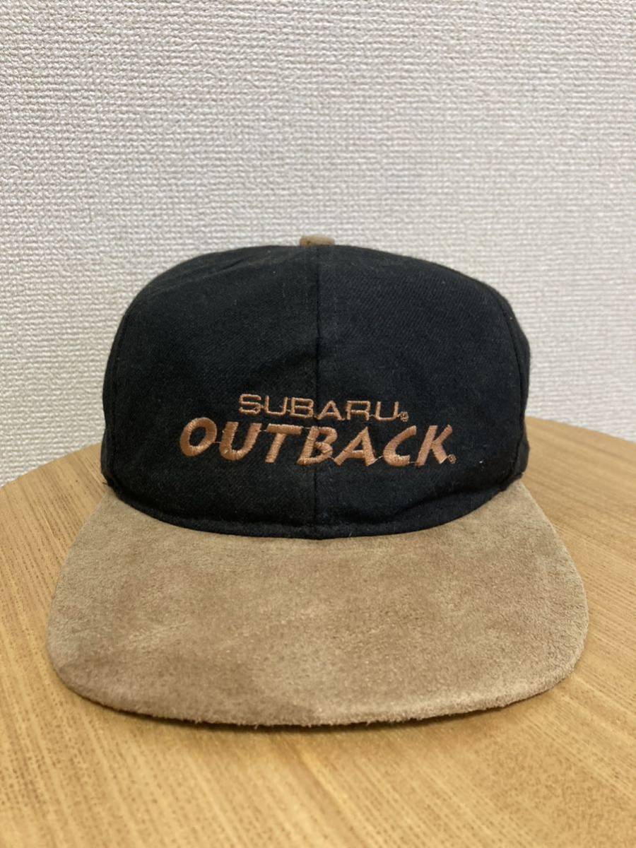 80's90's USAヴィンテージ 2トーンキャップ 帽子 SUBARU USA製/ 企業トラッカーズ キャップ 80年代 90年代 ブラック×ブラウン系