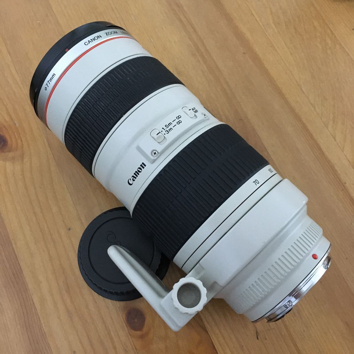 1円〜 Canon EF 70-200mm f2.8L USM TRIPOD MOUNT RING B(W) 、ET-83Ⅱ付き_画像3