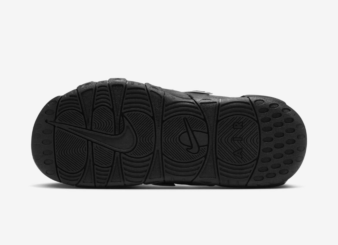 定価スタート☆27cm☆ Nike Air More Uptempo Slide Black モアテン