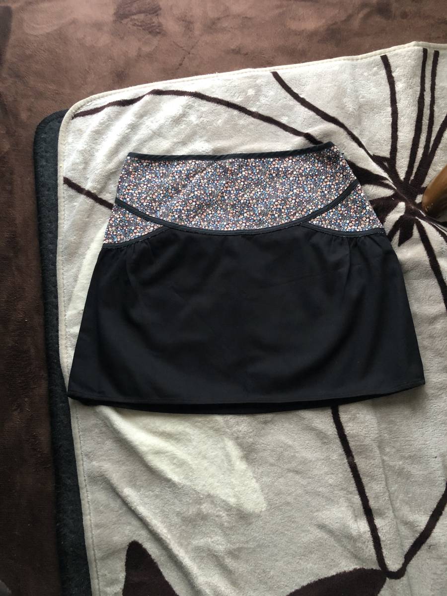  Jill Stuart цветочный принт × чёрный цвет юбка 