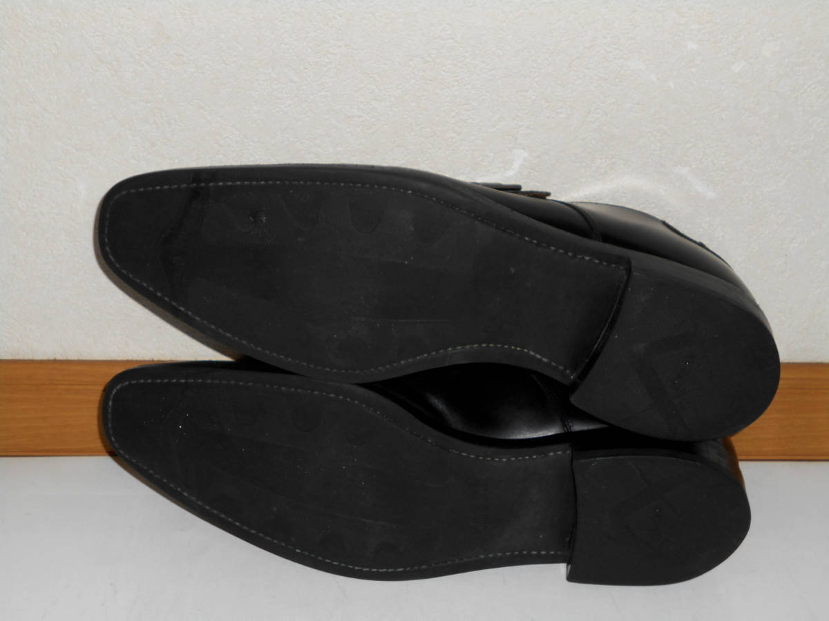 リーガル　REGAL　　モンクストラップ　レザーシューズ　革靴　黒　　２７1/2　　　　（３E　ハ_画像7