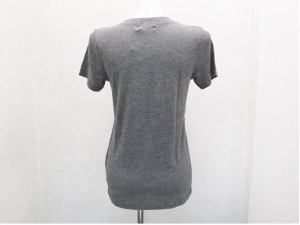 Hollister カラフルロゴプリント半袖Tシャツ 灰色グレー レディーS / USホリスターTee女性_画像2