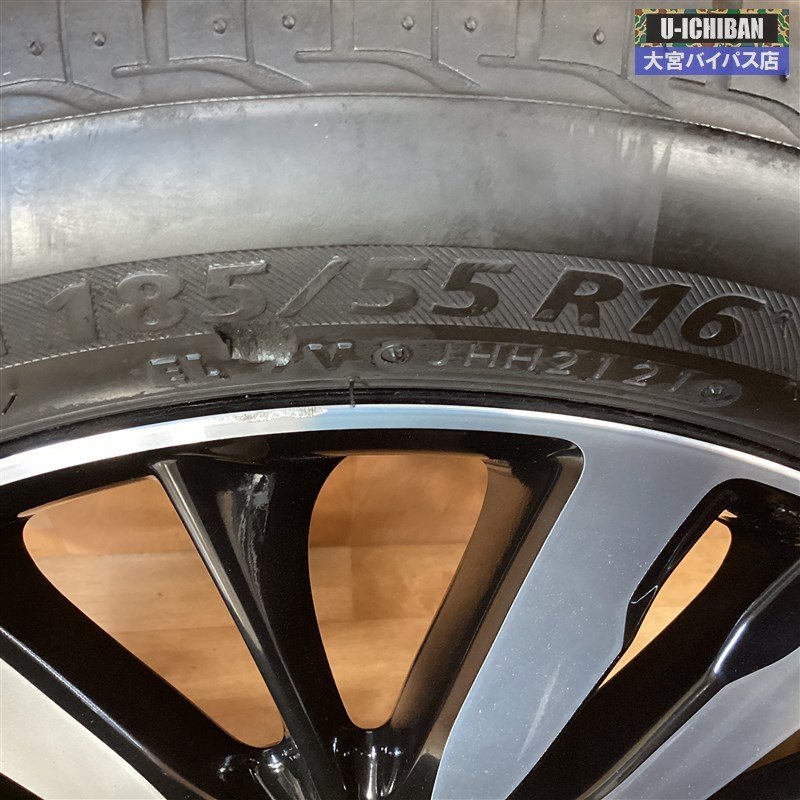 フィット 純正 16インチ 4H 1台分 53 185 55R16 6.0J ホンダ