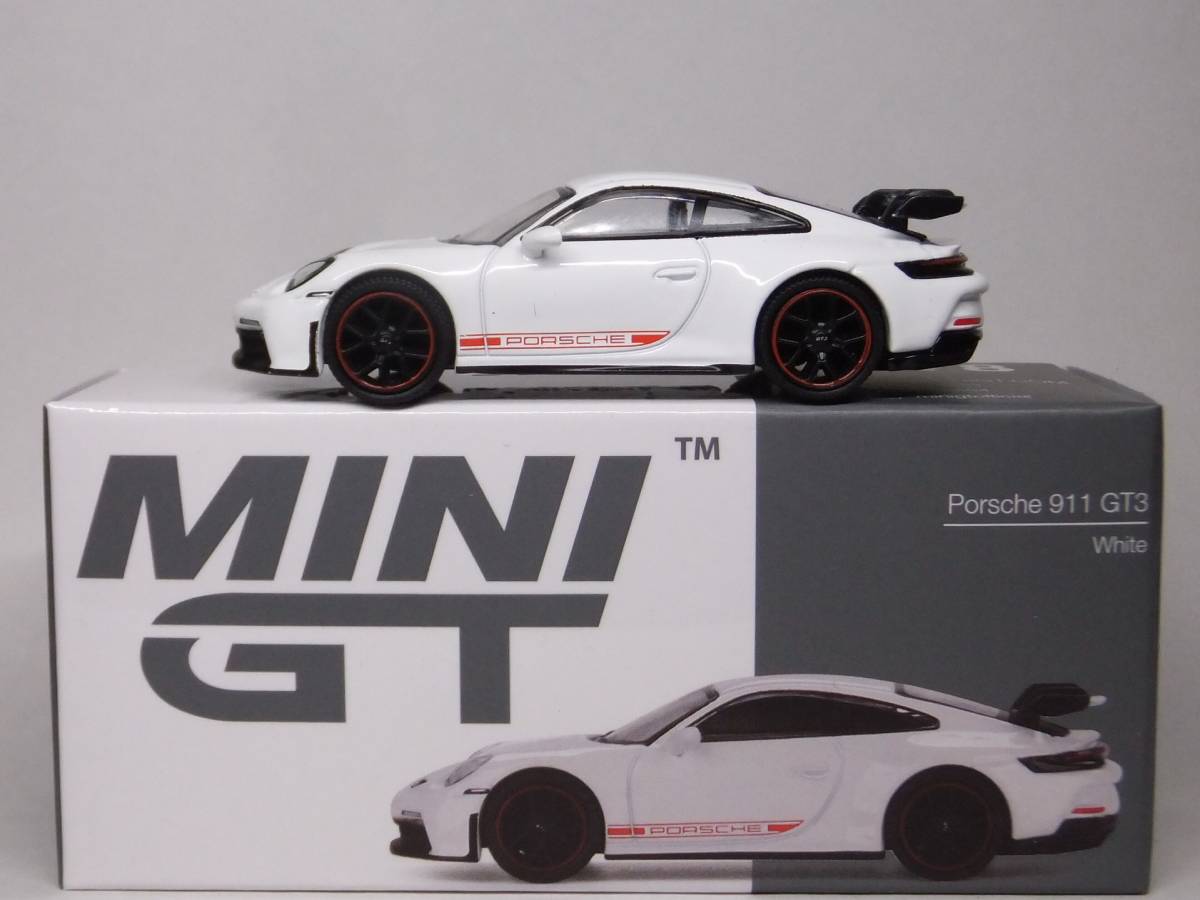 MINI GT★ポルシェ 911 GT3 ホワイト MGT00478-L Porsche 911 White TSM 1/64の画像3