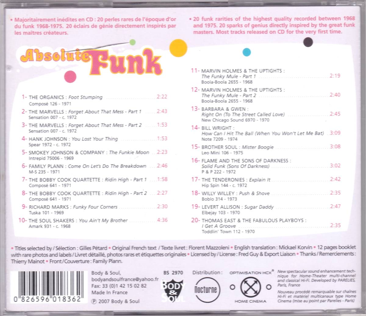 Absolute Funk 4/V.A.◆68年～75年録音のキラー・ファンクのレア曲から初CD化曲も満載の大傑作コンピレーション◇激レア＆廃盤★全て同梱可_画像2