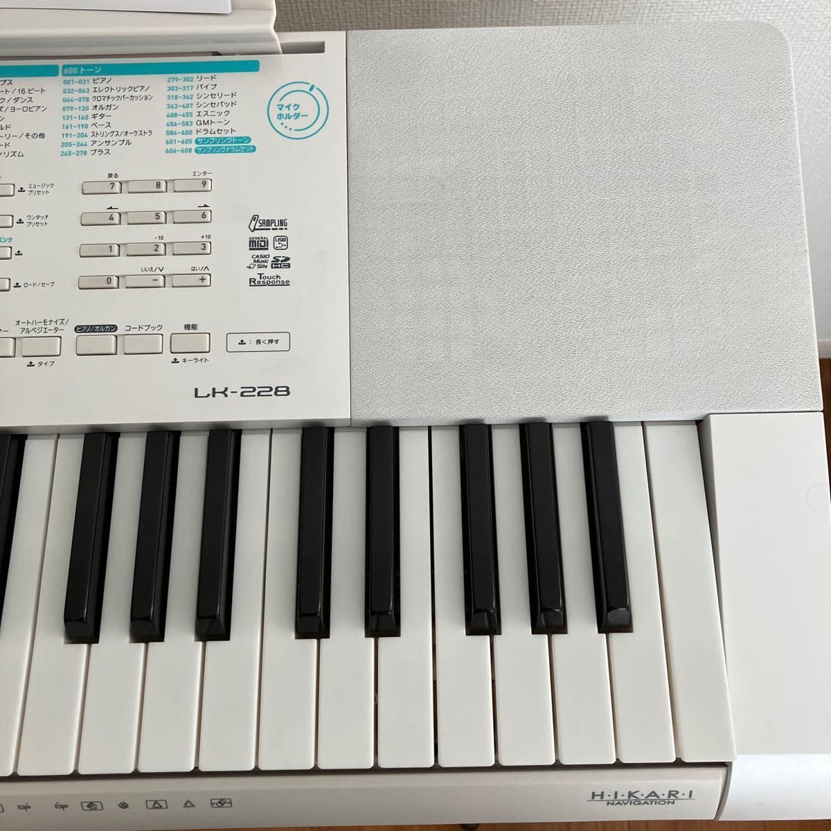 光ナビゲーションキーボード カシオ LK -228