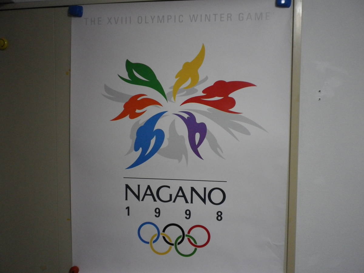 ＮＡＧＡＮＯ　1998　長野　冬季オリンピック 　大きい 　ポスター 　送料は別途です。 _画像1
