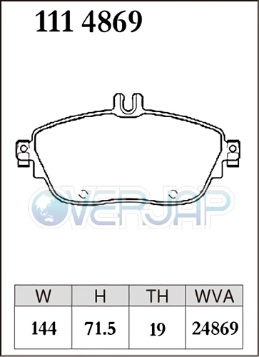 Z1114869 DIXCEL Zタイプ ブレーキパッド フロント用 MERCEDESBENZ(メルセデスベンツ) W176 176044 2013/1～2018/10 A250 SPORT_画像2