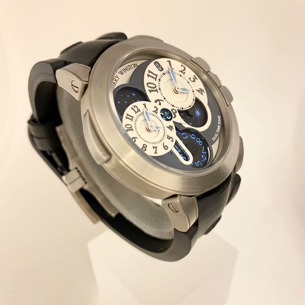 逸品　限定100本　HARRY WINSTON ハリーウインストン プロジェクトZ4 デュアルタイム 400/MATZ44Z 　箱/保_画像2