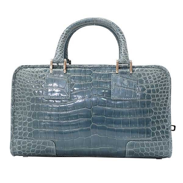 希少☆LOEWE☆ロエベ☆アマソナ28☆ハンドバック☆クロコダイル