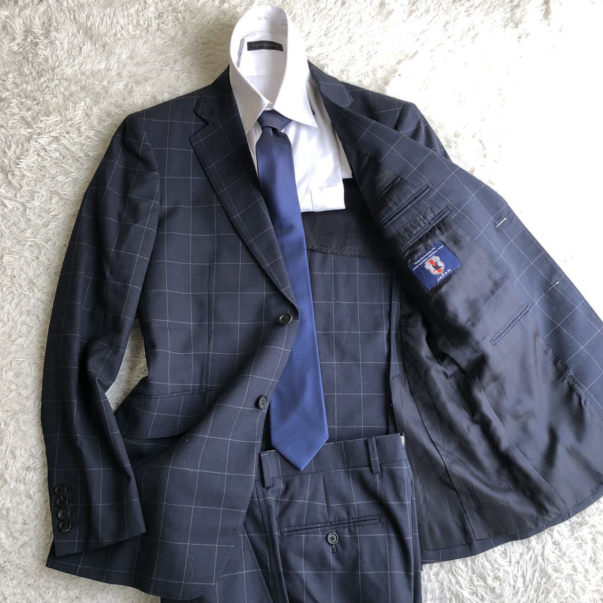 きれい dunhill/ダンヒル 日本代表モデル ネイビースーツ 46 S - 通販