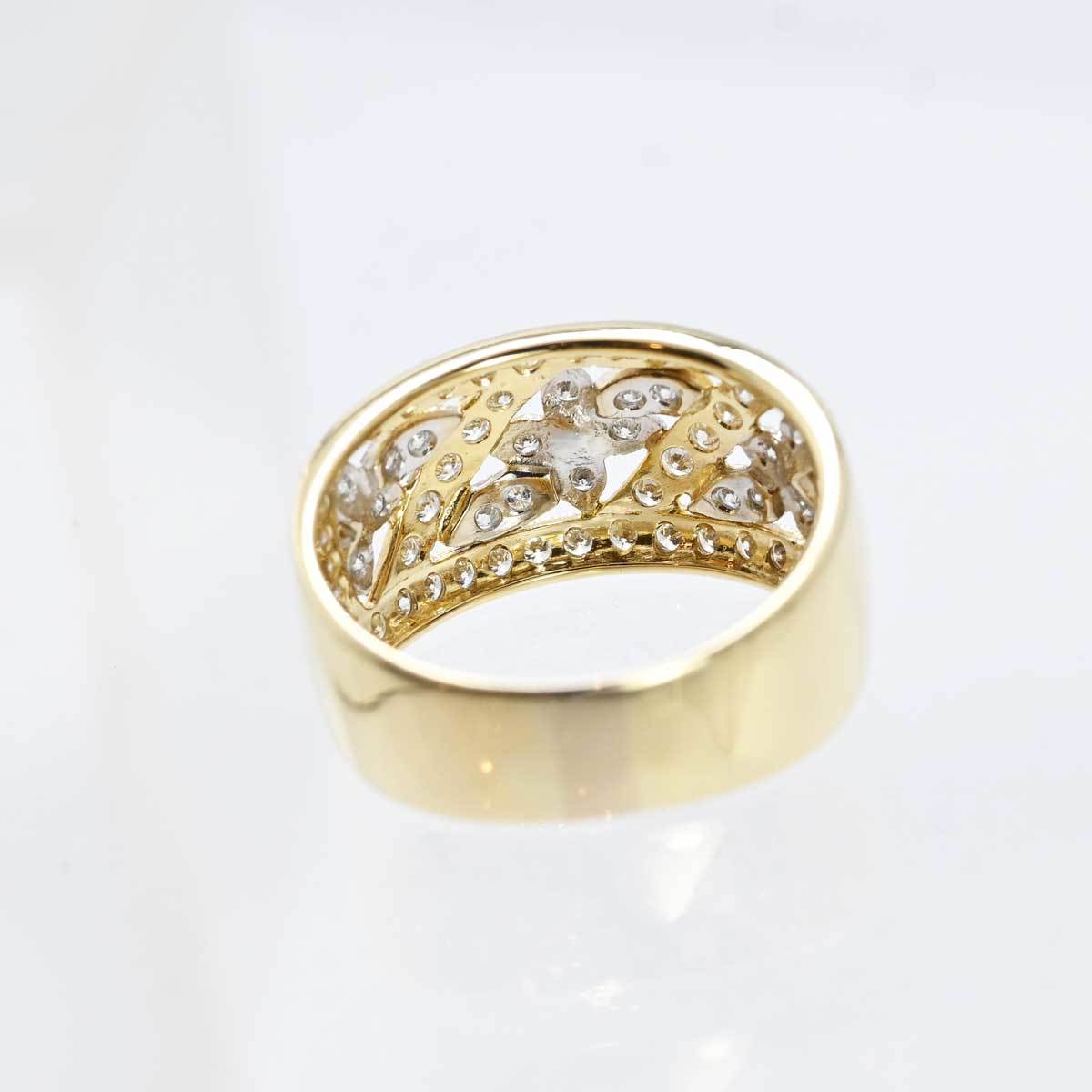 3074* Ponte Vecchio Ponte Vecchio K18YG yellow gold diamond 0.64ct ring 14 number lady's 