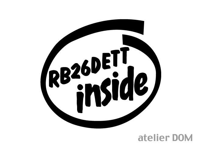 INSIDE ステッカー RB26 DETT インサイド スカイライン GT-R R32 R33 R34_画像1