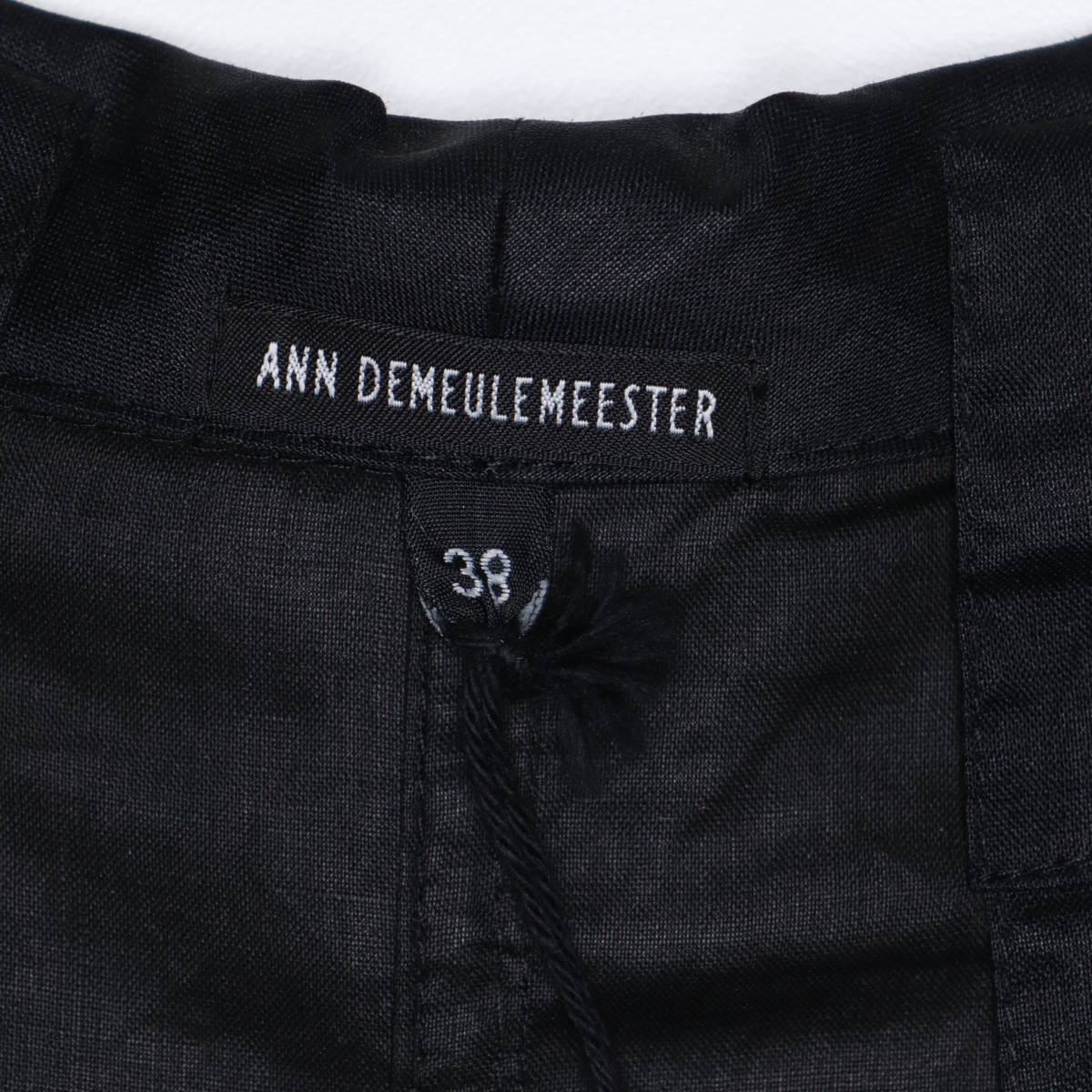 ANN DEMEULEMEESTER ウォータープルーフ加工リネンコート 38 ステンカラーコート トレンチ スプリングコート レインコート Aライン_画像7