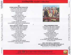 THE BEATLES / SGT.PEPPER'S LONLEY HEART'S CLUB BAND(AUDIOPHILE) CD+DVD_画像2
