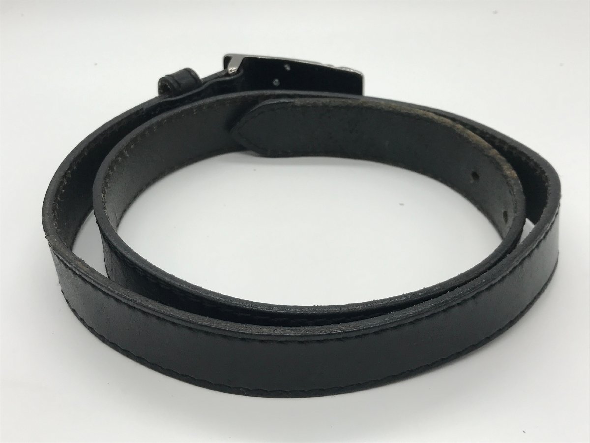 #[YS-1] Gianfranco Ferre GIANFRANCO FERRE belt # buckle separation un- possible leather black series 5 hole total length 88cm width 2,5cm [ including in a package possibility commodity ]#K