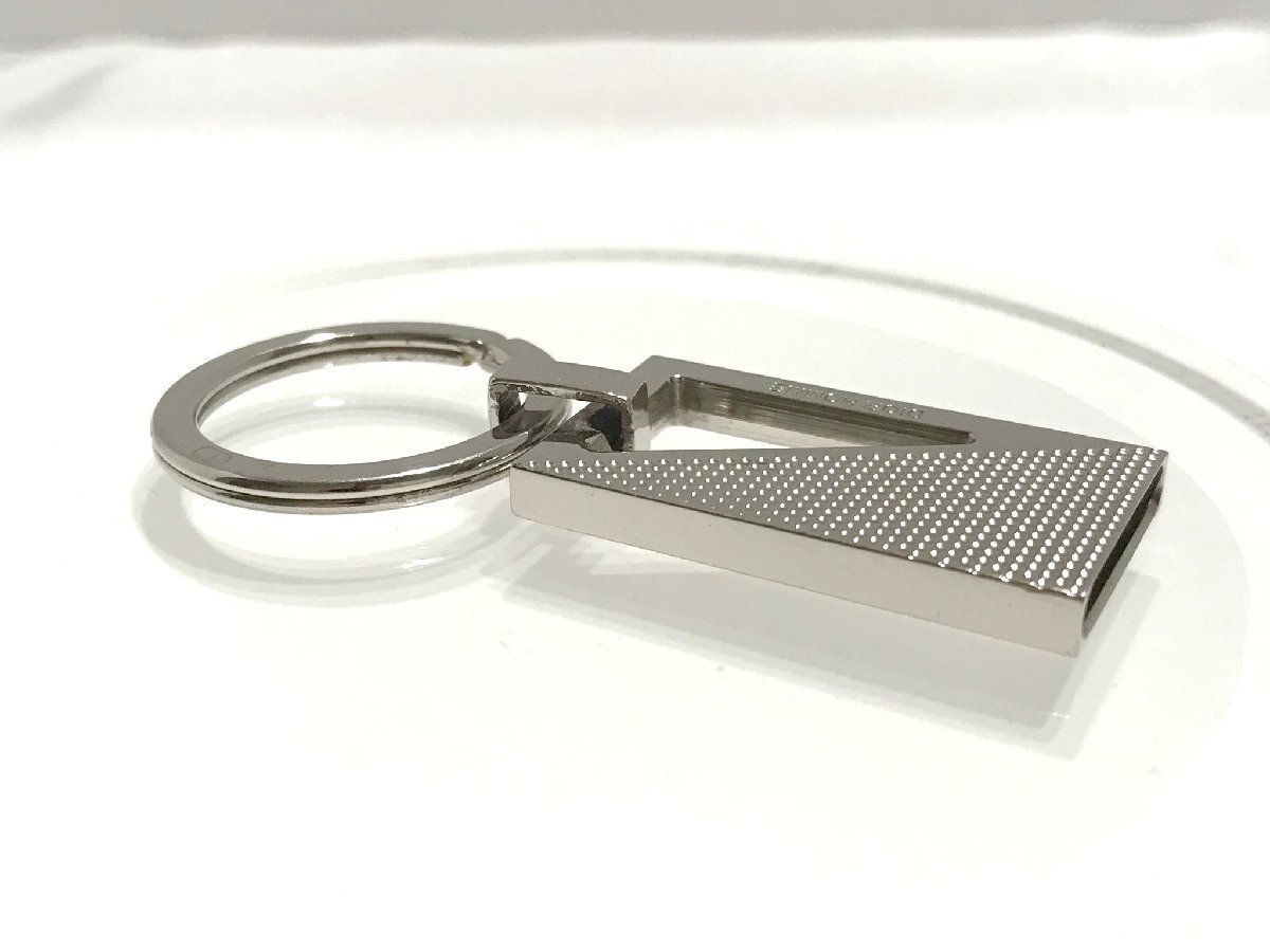 #[YS-1] Christian Dior Homme # plate брелок для ключа кольцо для ключей # оттенок серебра общая длина 6cm # Италия производства [ включение в покупку возможность товар ]D