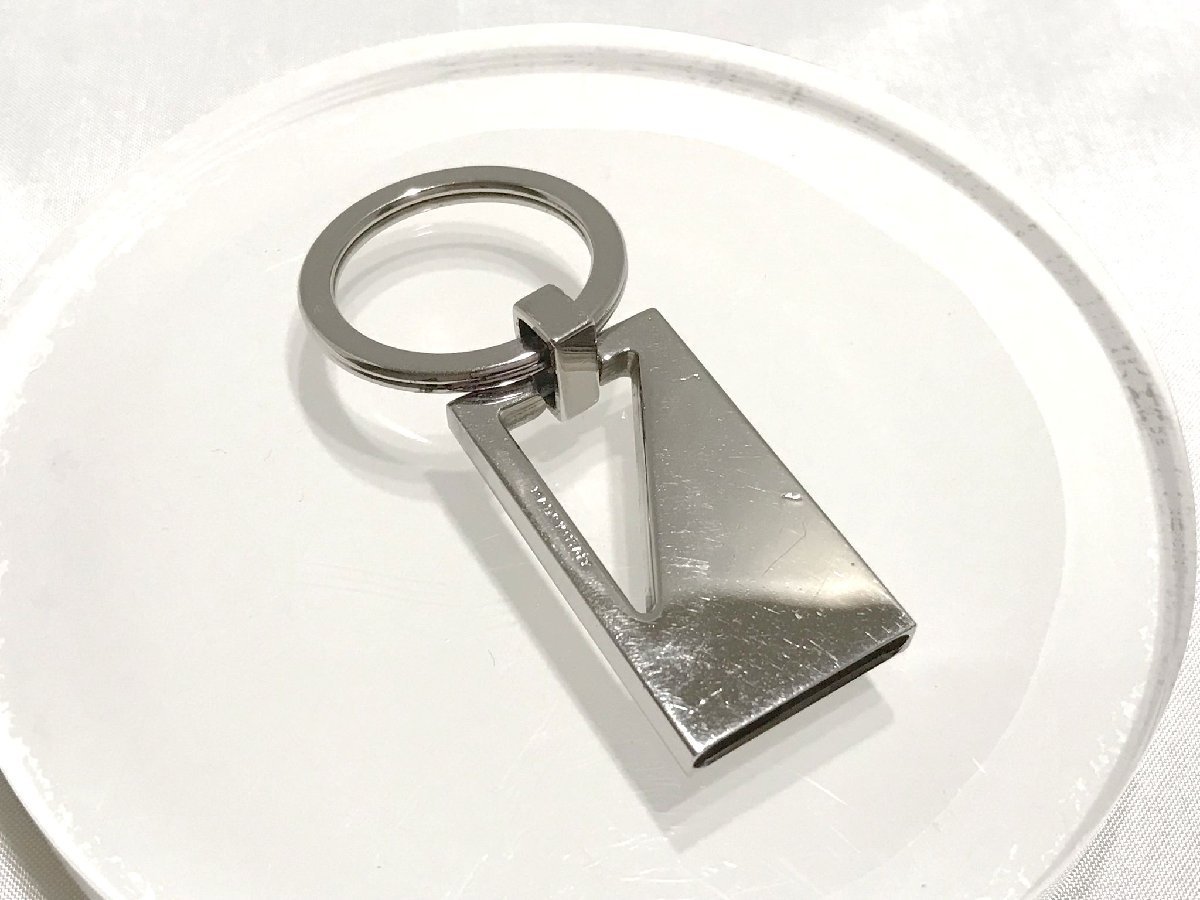 #[YS-1] Christian Dior Homme # plate брелок для ключа кольцо для ключей # оттенок серебра общая длина 6cm # Италия производства [ включение в покупку возможность товар ]D
