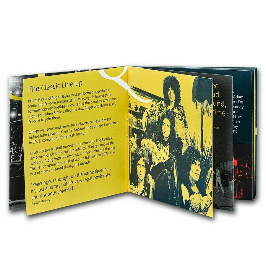 英国 クイーン Queen 1/2オンス 銀貨 ミュージックレジェンド 限定17500 2020年 1ポンド プルーフ COA 元箱付 の画像5