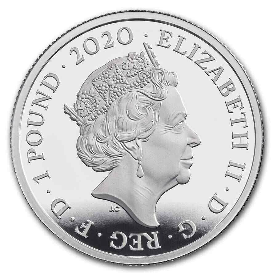 英国 クイーン Queen 1/2オンス 銀貨 ミュージックレジェンド 限定17500 2020年 1ポンド プルーフ COA 元箱付 の画像7