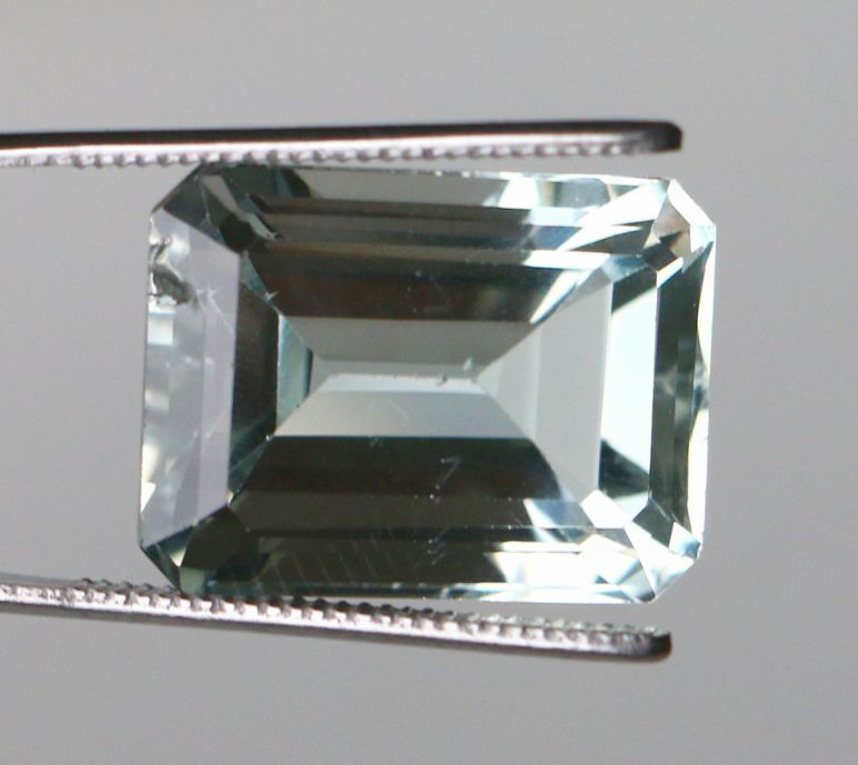 天然石 32ct ホワイトトパーズ オクタゴン ルース ブラジル産の画像2