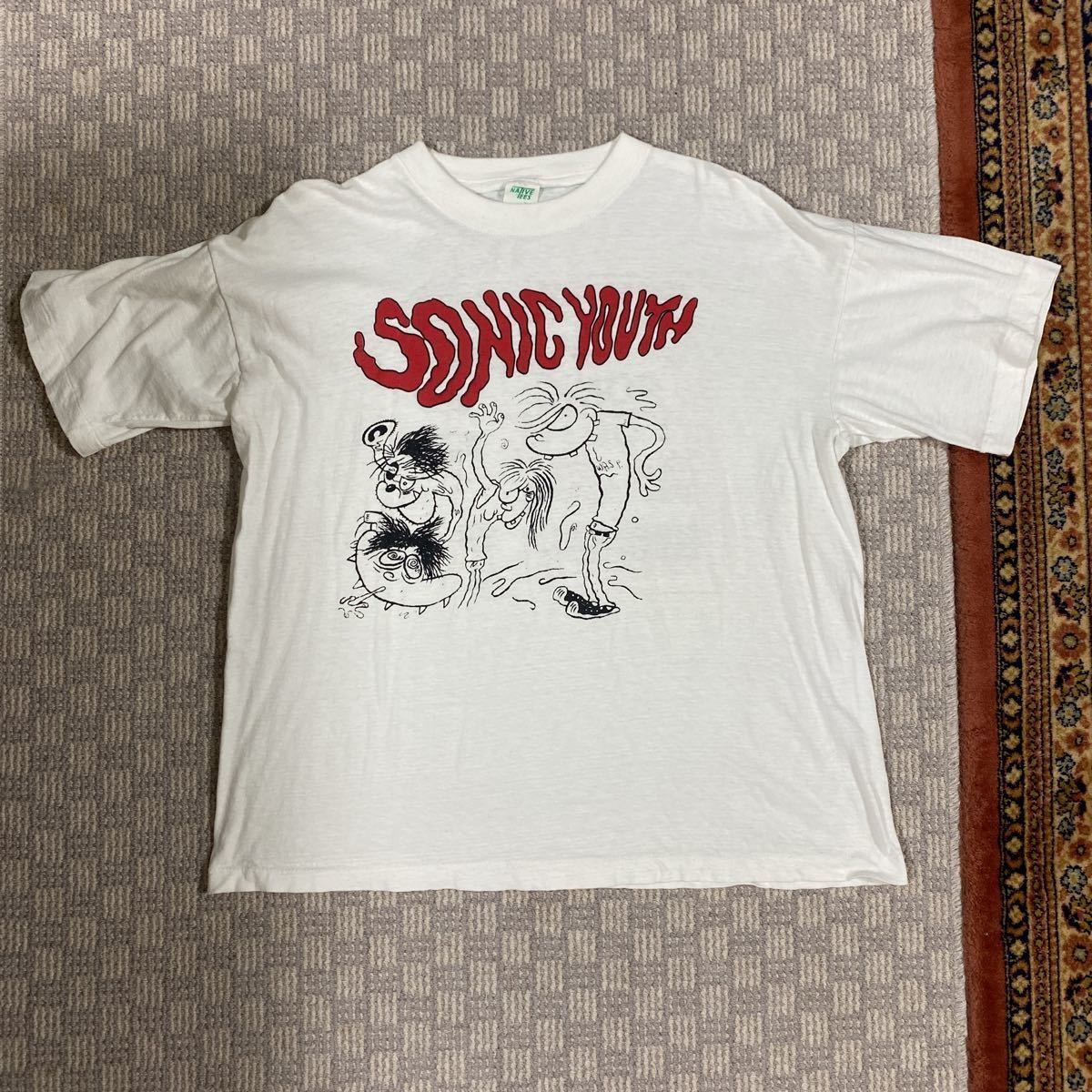 激レア バックプリントあり 95年 ツアー Tシャツ sonic youth ソニック