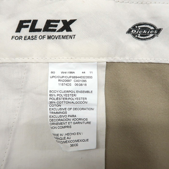 古着 ディッキーズ Dickies 874 ワークパンツ ベージュ サイズ表記：W36L30　gd80759_画像6