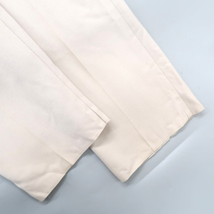 古着 イタリア製 スラックス パンツ ツータック オフホワイト 未使用品 サイズ表記：50　gd67606_画像6