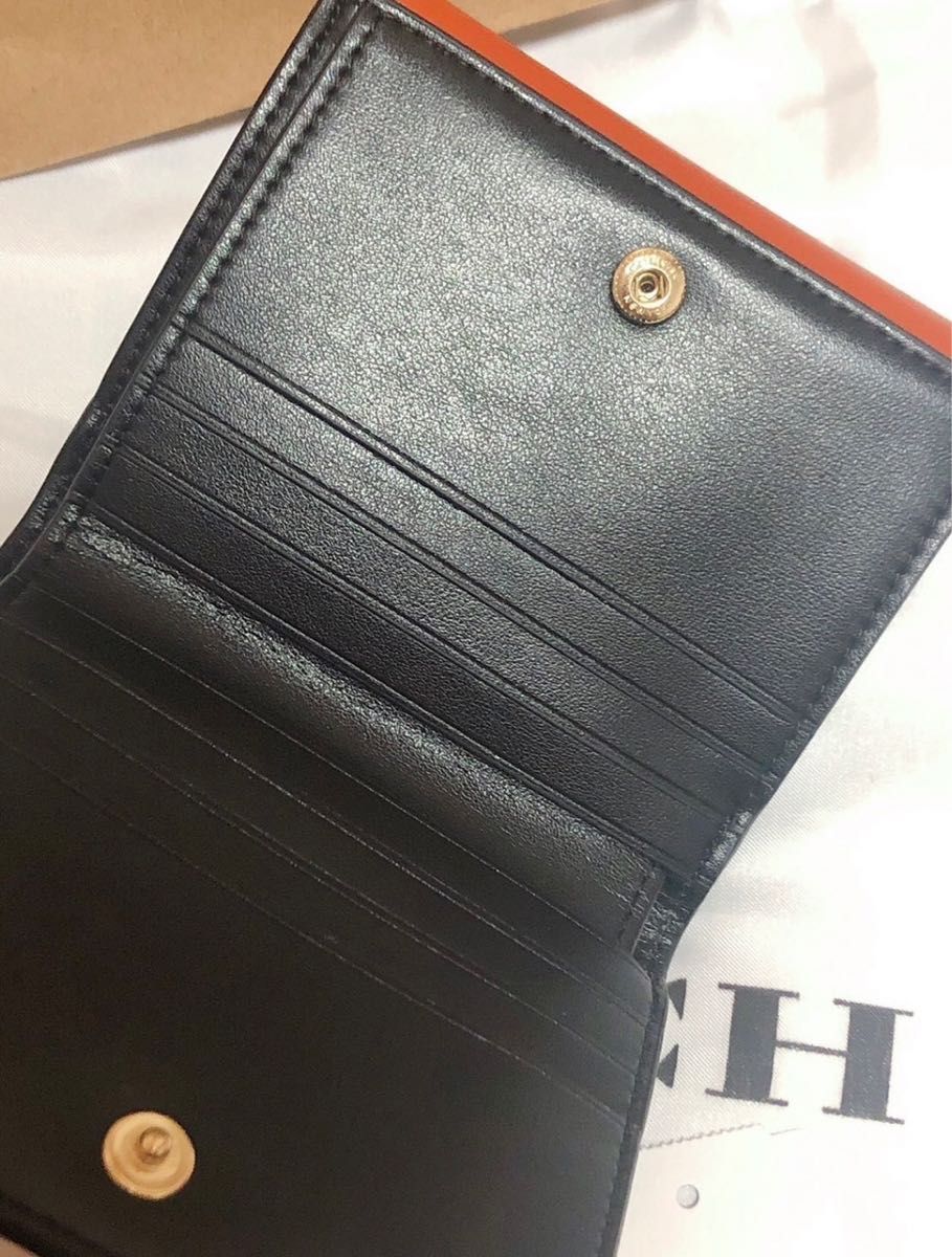 新品/未使用COACHコーチ 折り財布ジョージースモールウォレット