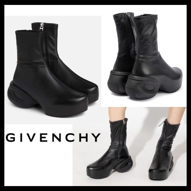 Yahoo!オークション - ○ GIVENCHY ジバンシィ CLOG ANKLE B...