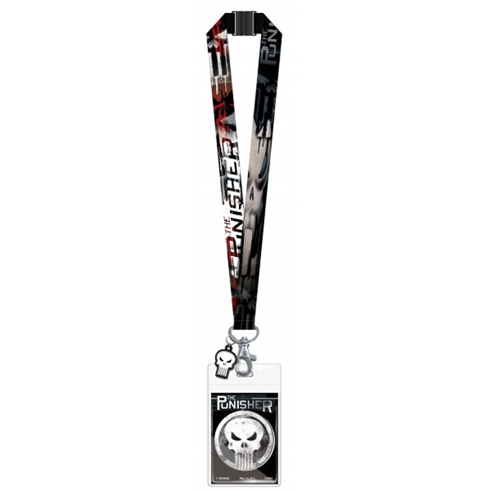 MARVEL (ma- bell ) The Punisher(pani car -) name .& cleaner attaching neck string neck strap 