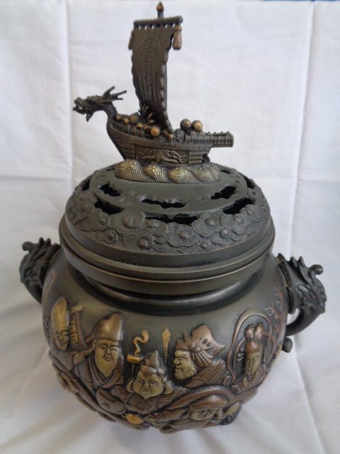 無 宝船 開運 銅製 骨董品 アンティーク - peshawarichappals.pk