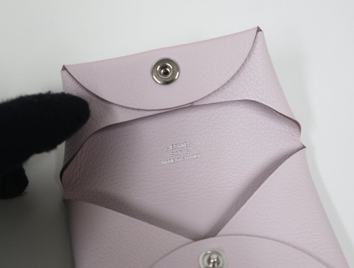 エルメス HERMES コインケース バスティア モーヴペール エバーカラー