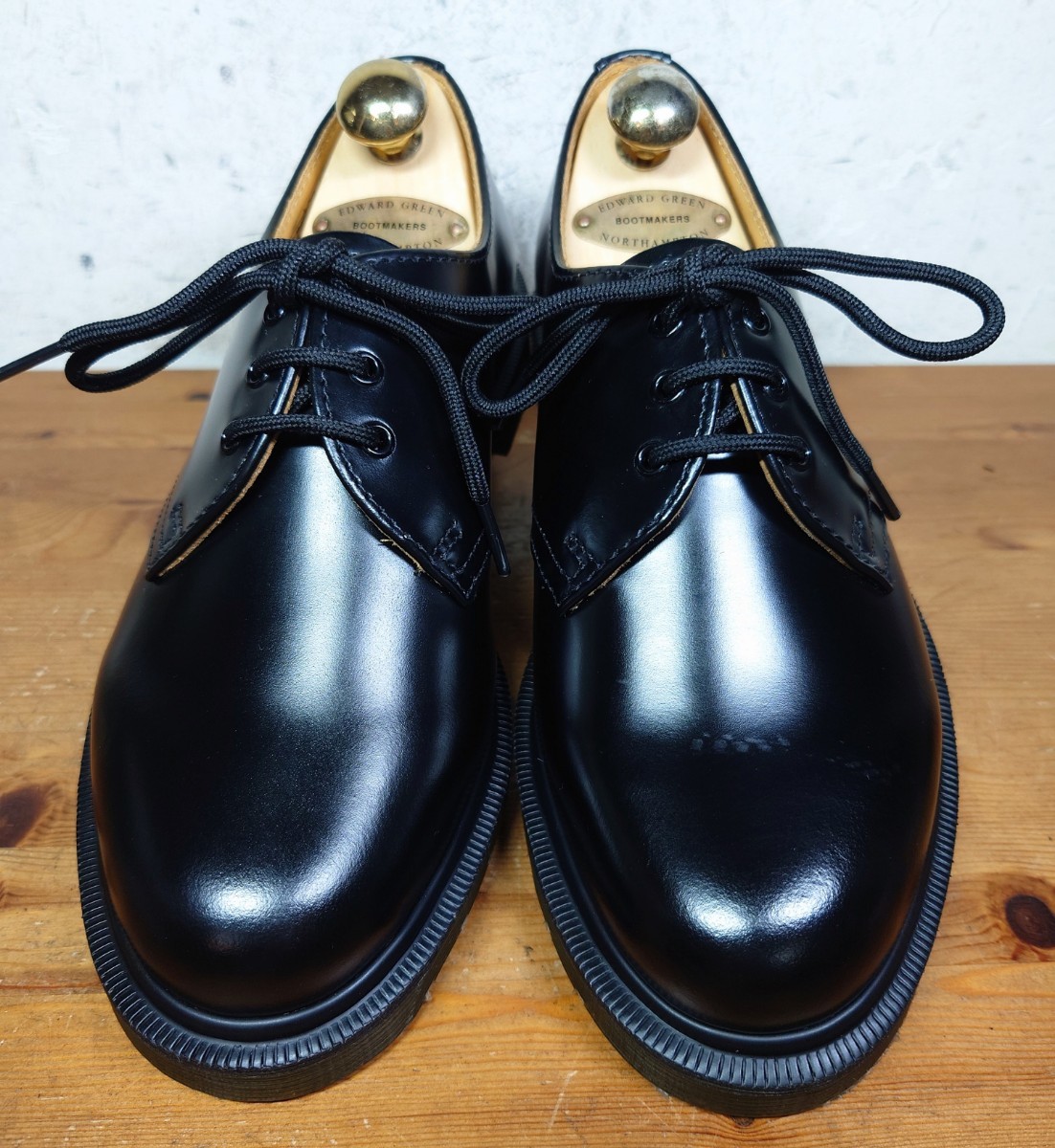 【試し履きのみ/未使用】Dr.Martens/ドクターマーチン 1461 3ホール プレーントゥ UK4 23cm相応 ブラック 黒_画像4