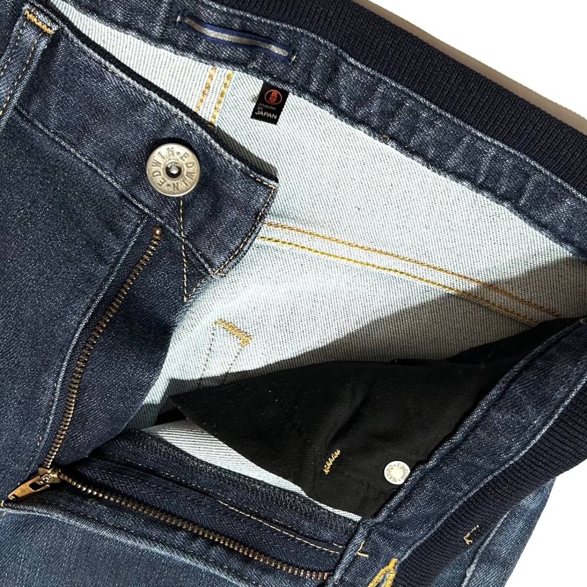 Safari掲載 定価3万 junhashimoto×EDWIN STRETCH GATHER RIB DENIM