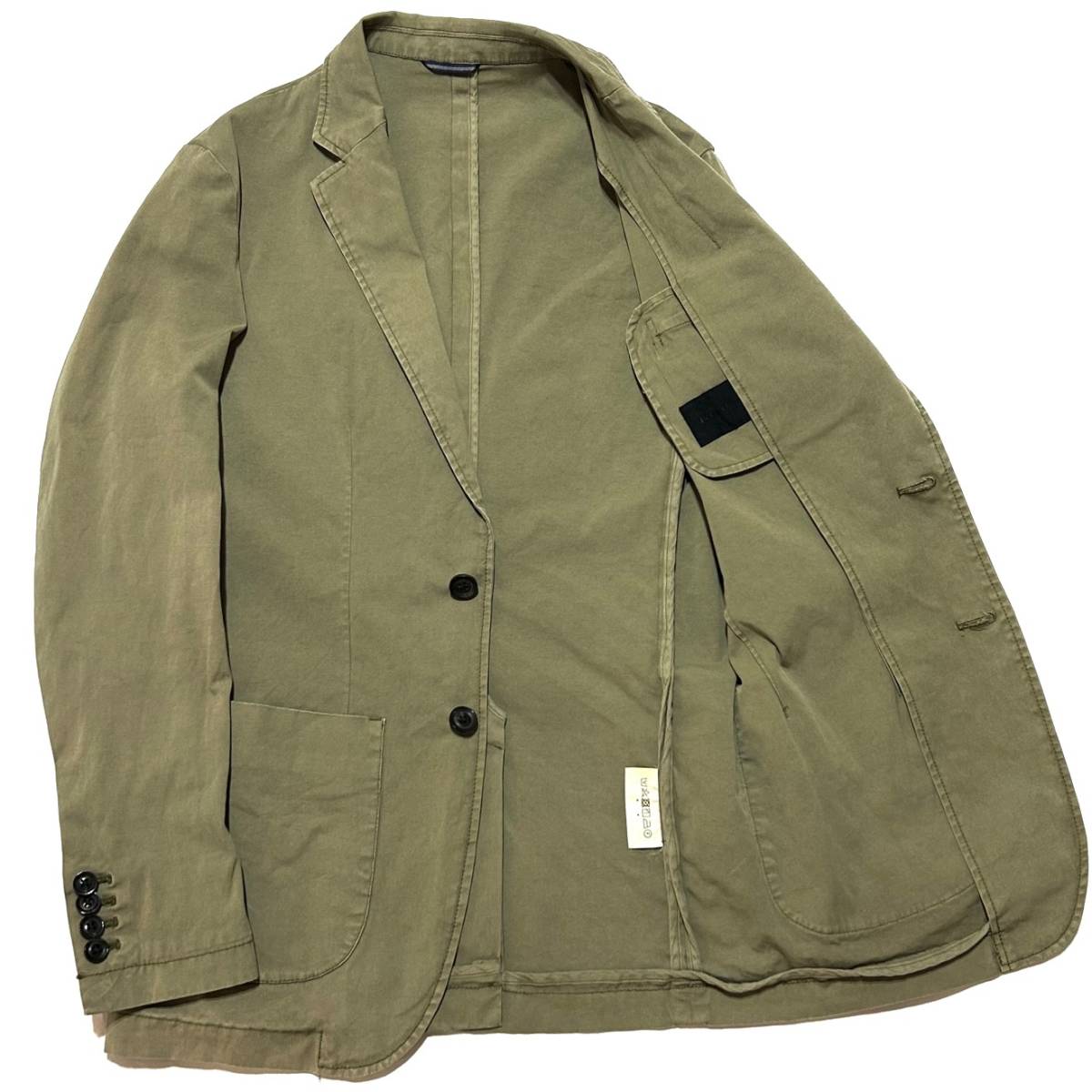 定価5万 18SS junhashimoto　BEACH STRETCH COTTON JACKET 2 カーキ　ジュンハシモト ストレッチコットンジャケット 1piu　akm wjk