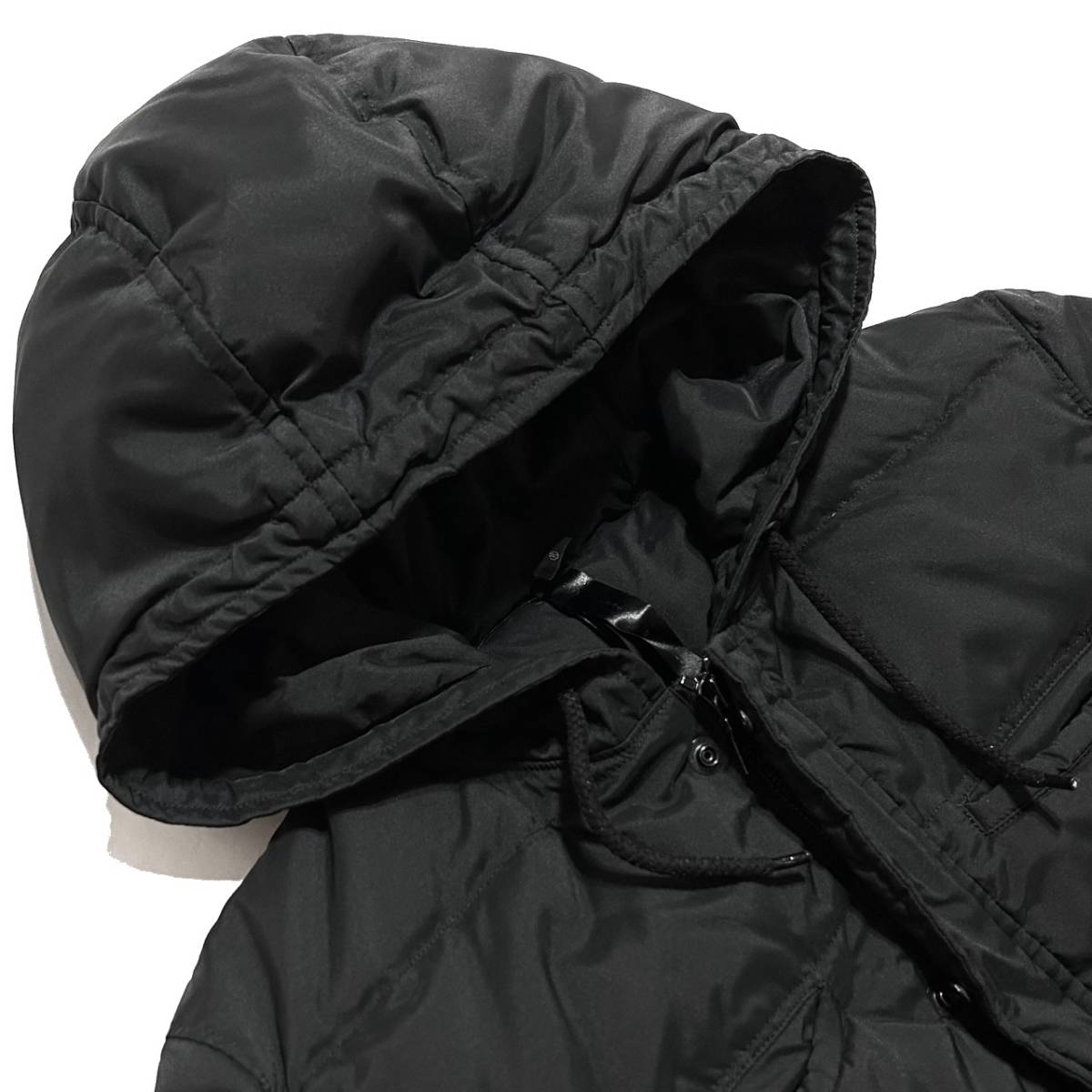 定価4.7万 wjk Stretch Light Army Hood Down Jacket Sサイズ 黒 ストレッチライトアーミーフードダウンジャケット akm ジュンハシモト