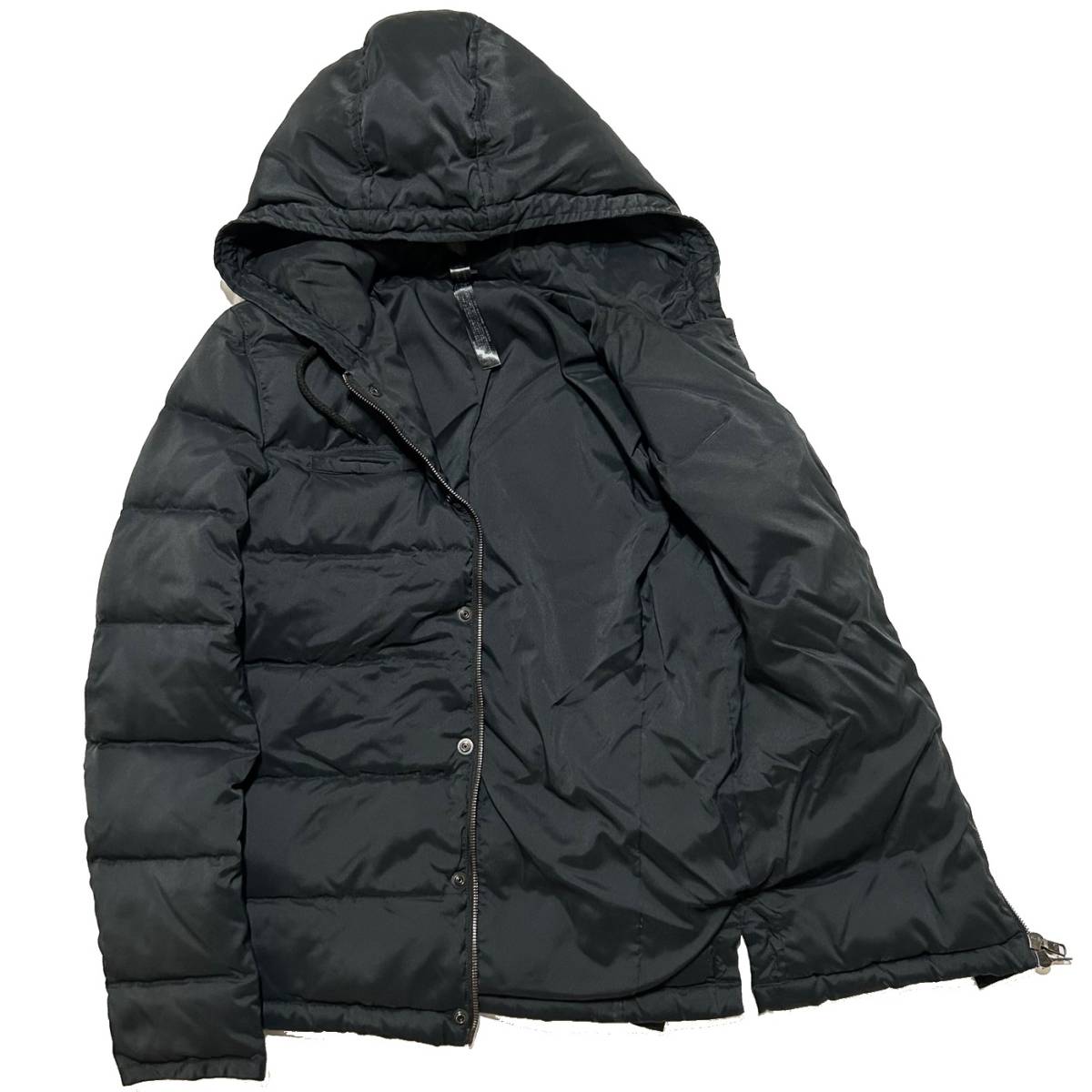 定価4.7万 wjk Stretch Light Army Hood Down Jacket Sサイズ 黒 ストレッチライトアーミーフードダウンジャケット akm ジュンハシモト