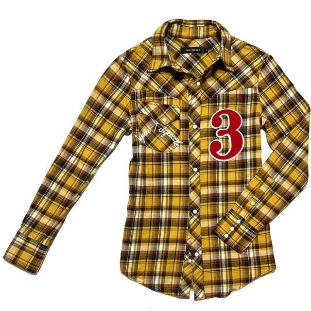 定価4.1万 1piu1uguale3　No.3 numbering western check shirt Ⅲ ナンバリングウエスタンチェックシャツ wjk　akm ジュンハシモト