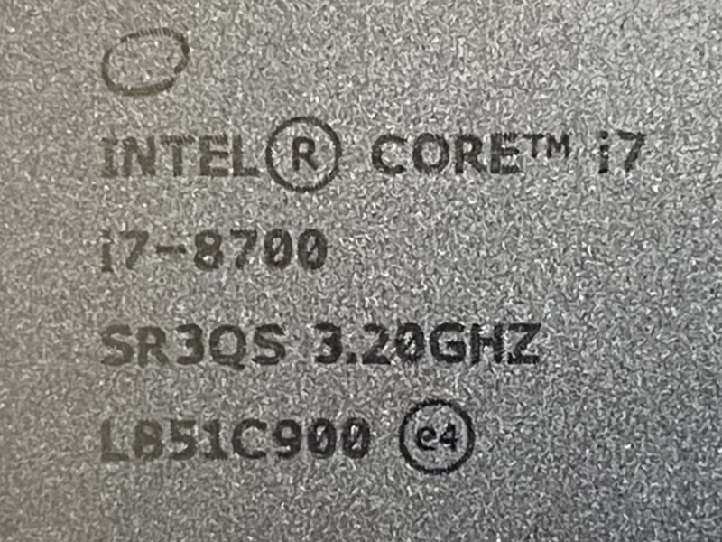 intel Core i7 8700 3.20GHZ | JChere雅虎拍賣代購