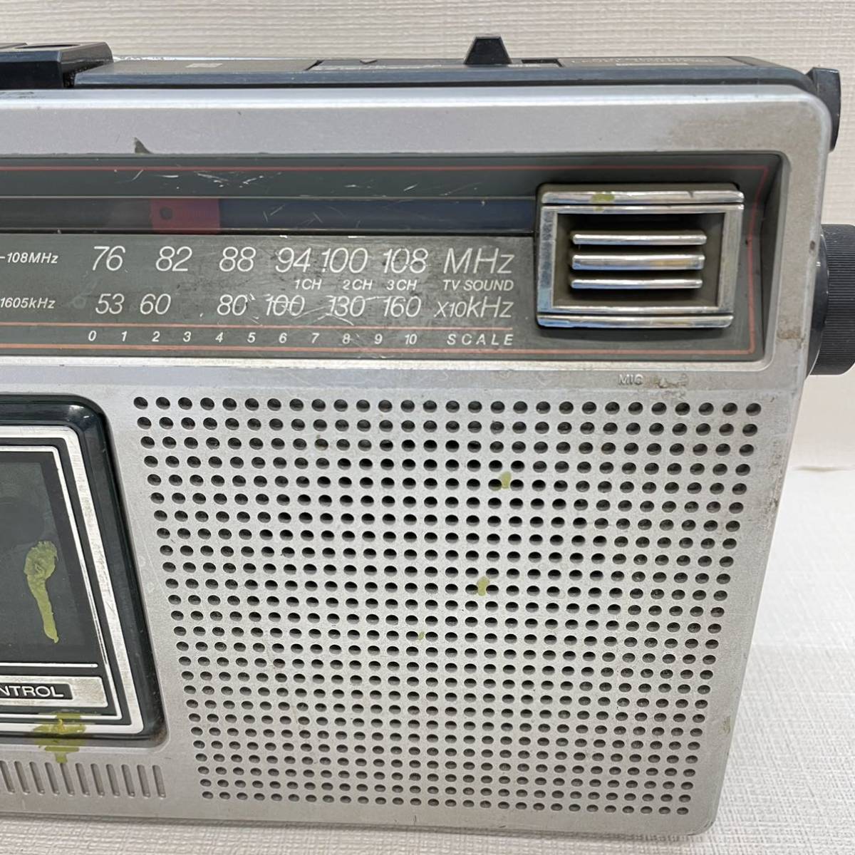 B5)National FM /AM radio cassette recorder RX-1230 present condition goods (16)