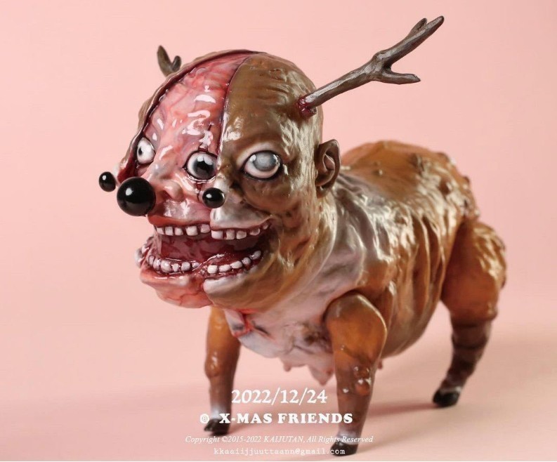 KAIJU TAN IZUMONSTER PIGPIGMAN 人面豚 X-MAS Friends CHRISMAS