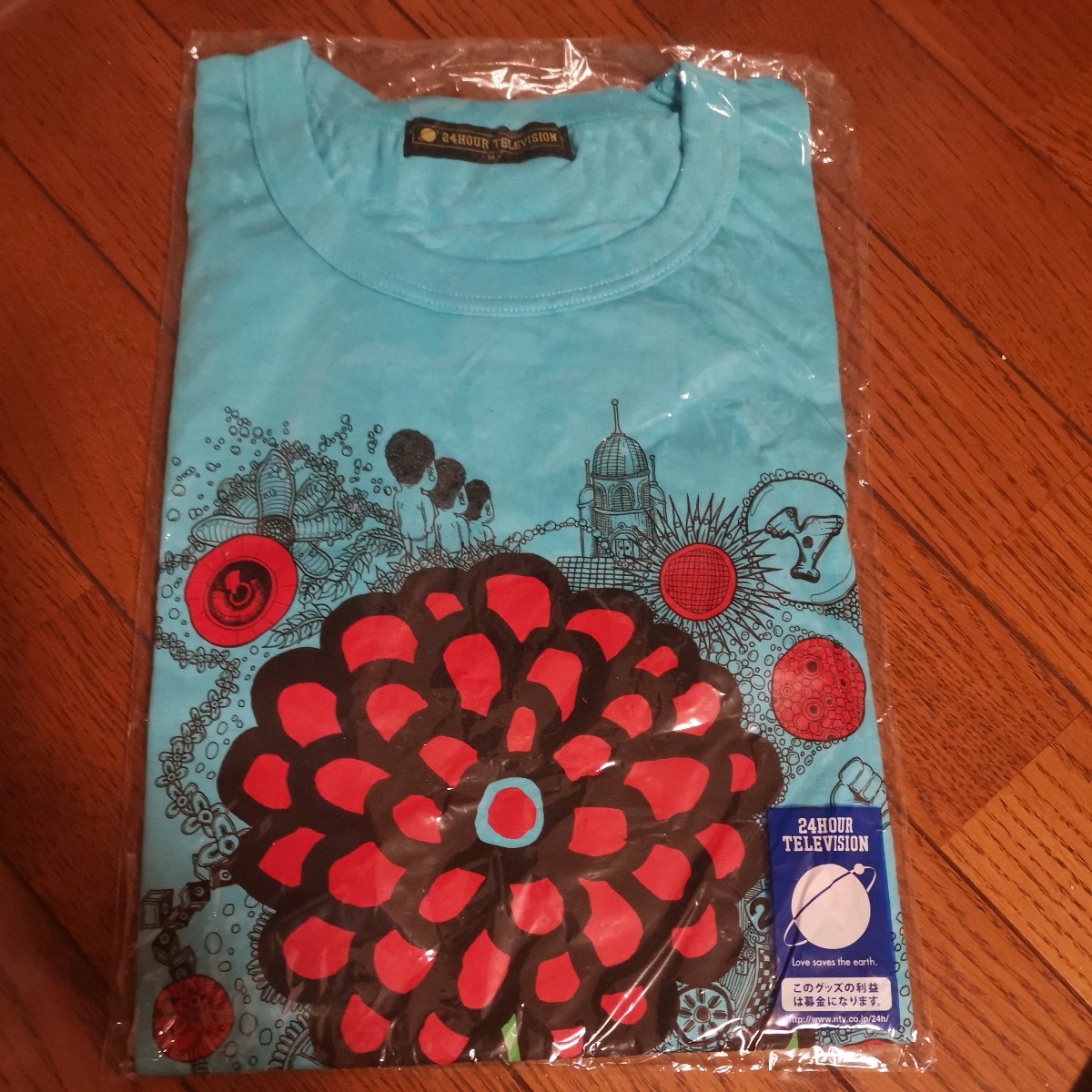 24時間テレビ チャリTシャツ 大野智 草間彌生 嵐大野智 コラボ チャリティーTシャツ kusama yayoi_画像1