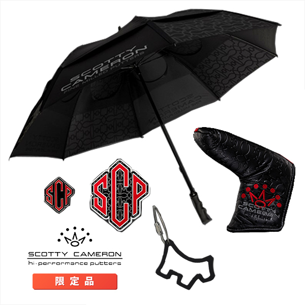 スコッティキャメロン 2023 限定 クラブキャメロンキット 5点セット Scotty Cameron USモデル アンブレラ ヘッドカバー Club Member Kit