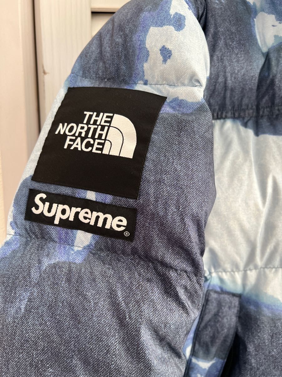 シュプリーム　M ノースフェイス　 Supreme THE NORTH FACE ダウンジャケット　ヌプシ　ブリーチデニム