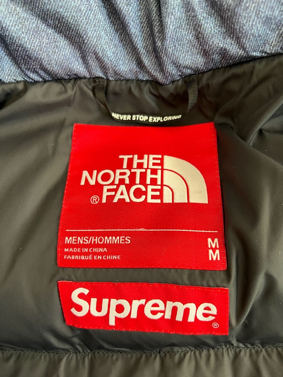 シュプリーム　M ノースフェイス　 Supreme THE NORTH FACE ダウンジャケット　ヌプシ　ブリーチデニム